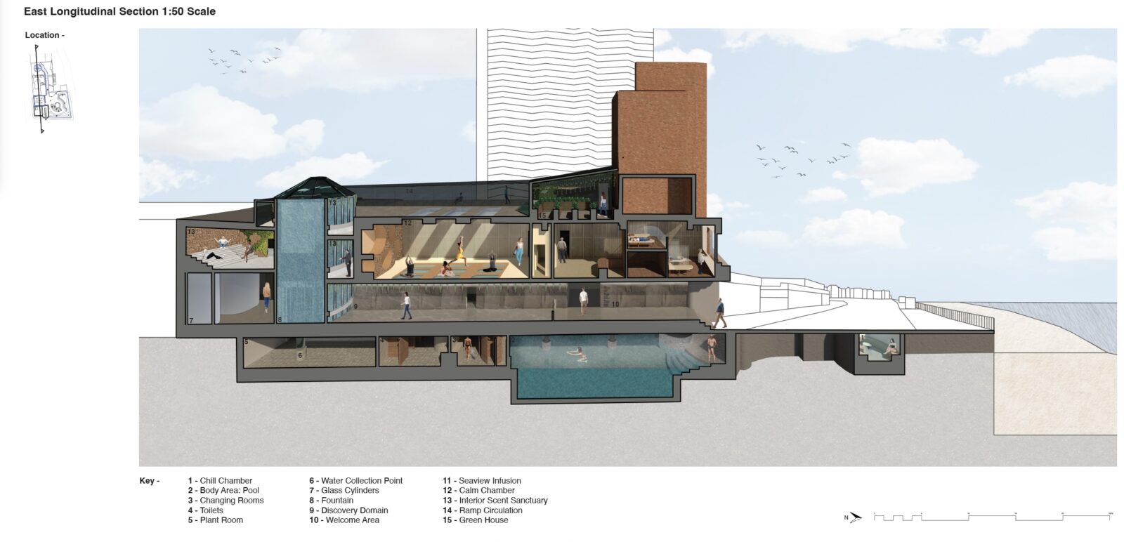 Nova Wellness Spa Spatial Design Concept by Student Gemma Collins