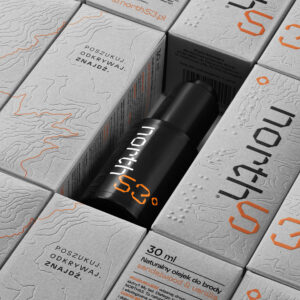 Polish Grooming Brand North53° Champions Sustainable Design with Braille-Enhanced Packaging by Sparrow Design