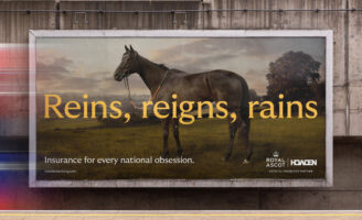 Howden’s In-House Design Team Reimagines Insurance Advertising for Royal Ascot with Reins Reigns Rains