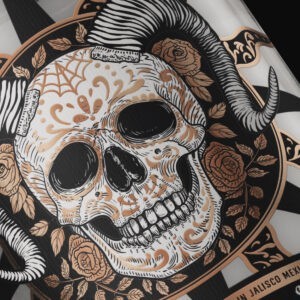 Alesia Kutsian and Aliaksei Hvozdzeu’s ‘Satan’s Cartel’ Tequila Bottle Combines Mexican Heritage and Modern Artistry for a Bold New Look