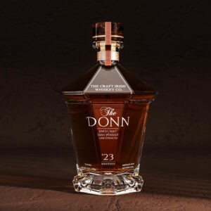 The Donn Whiskey Bottle Design by The Craft Irish Whiskey Co. In-House Design Team Blends Irish Myth and Modern Design”