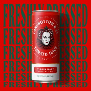 Elevating Tomato Juice Branding: Derek&Eric’s Playful Premium Redesign for Longbottom & Co