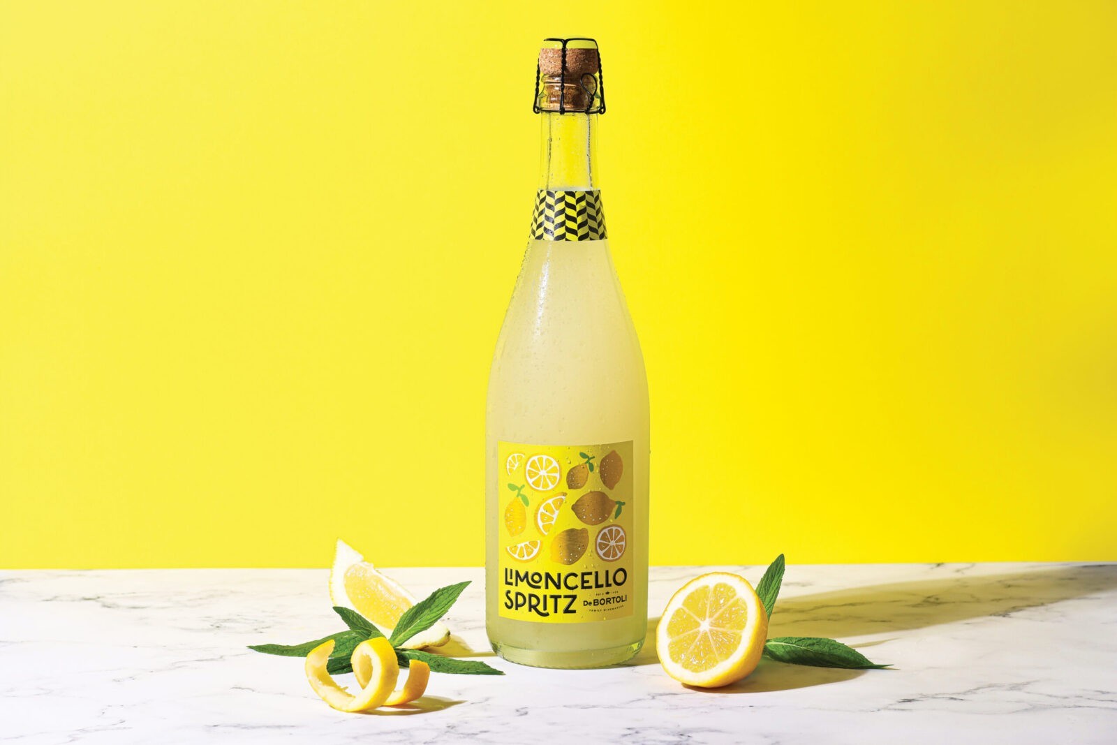 Vibrant and Fun Branding and Packaging Design for De Bortoli’s Limoncello Spritz