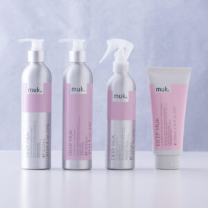 Motor Brand Design Refreshes Muk Haircare with Minimalist Packaging for a Premium Appeal