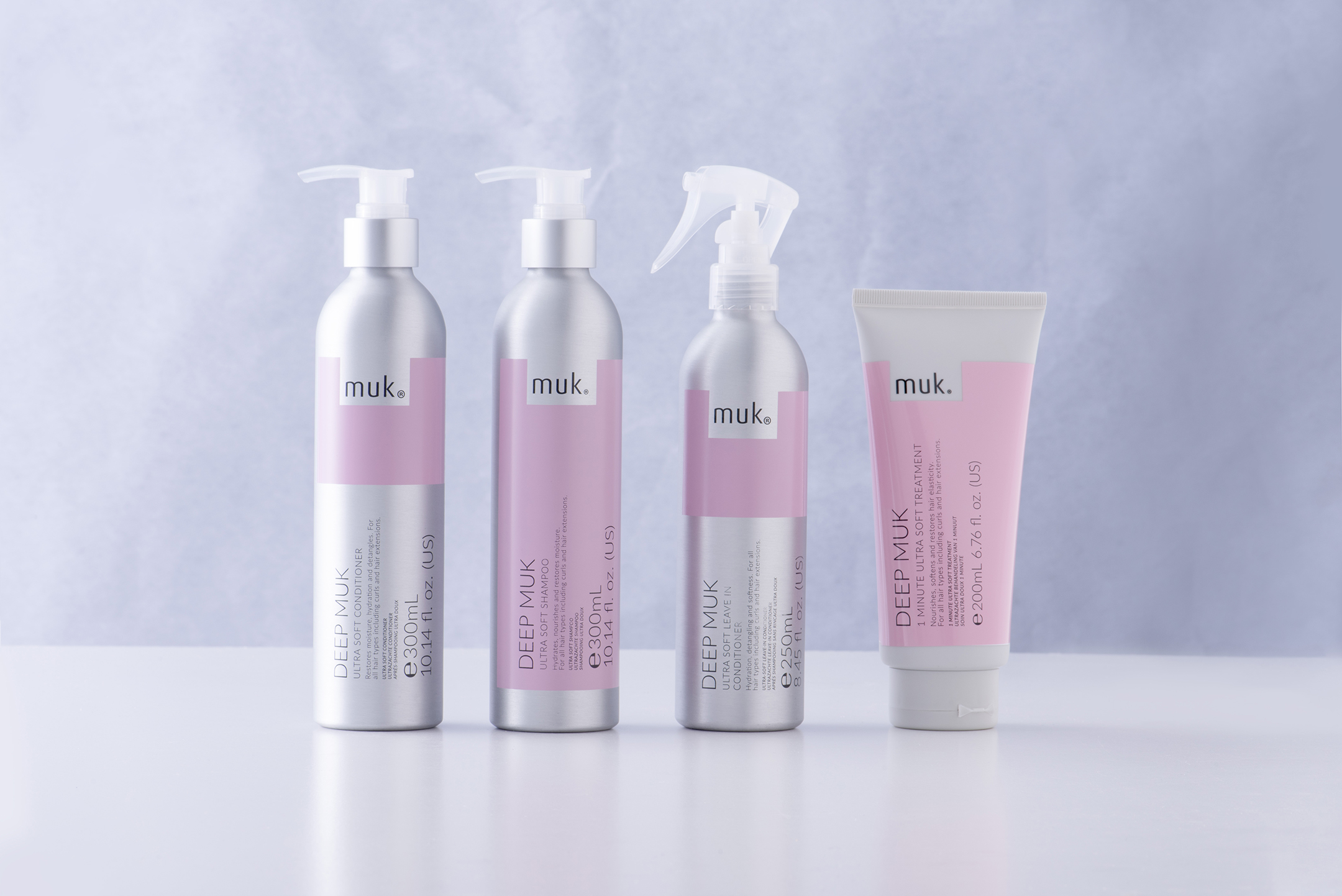 Motor Brand Design Refreshes Muk Haircare with Minimalist Packaging for a Premium Appeal