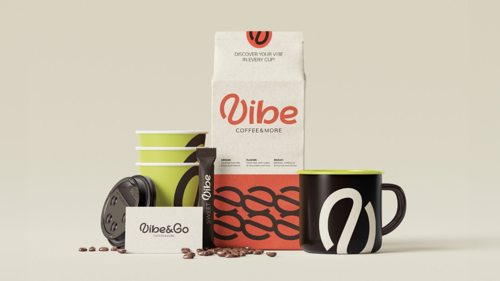 Vibe&Go Café Visual Identity by Le Buro Agency