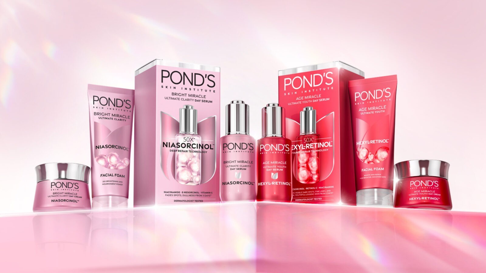 1HQ Brand Agency Singapore Revitalises POND’S with a Striking Packaging Revolution