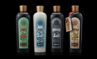 Snake Rum – A Series of Labels for a New Range of Rums from Queensland Distillery Co. by Srdjan Vidakovic