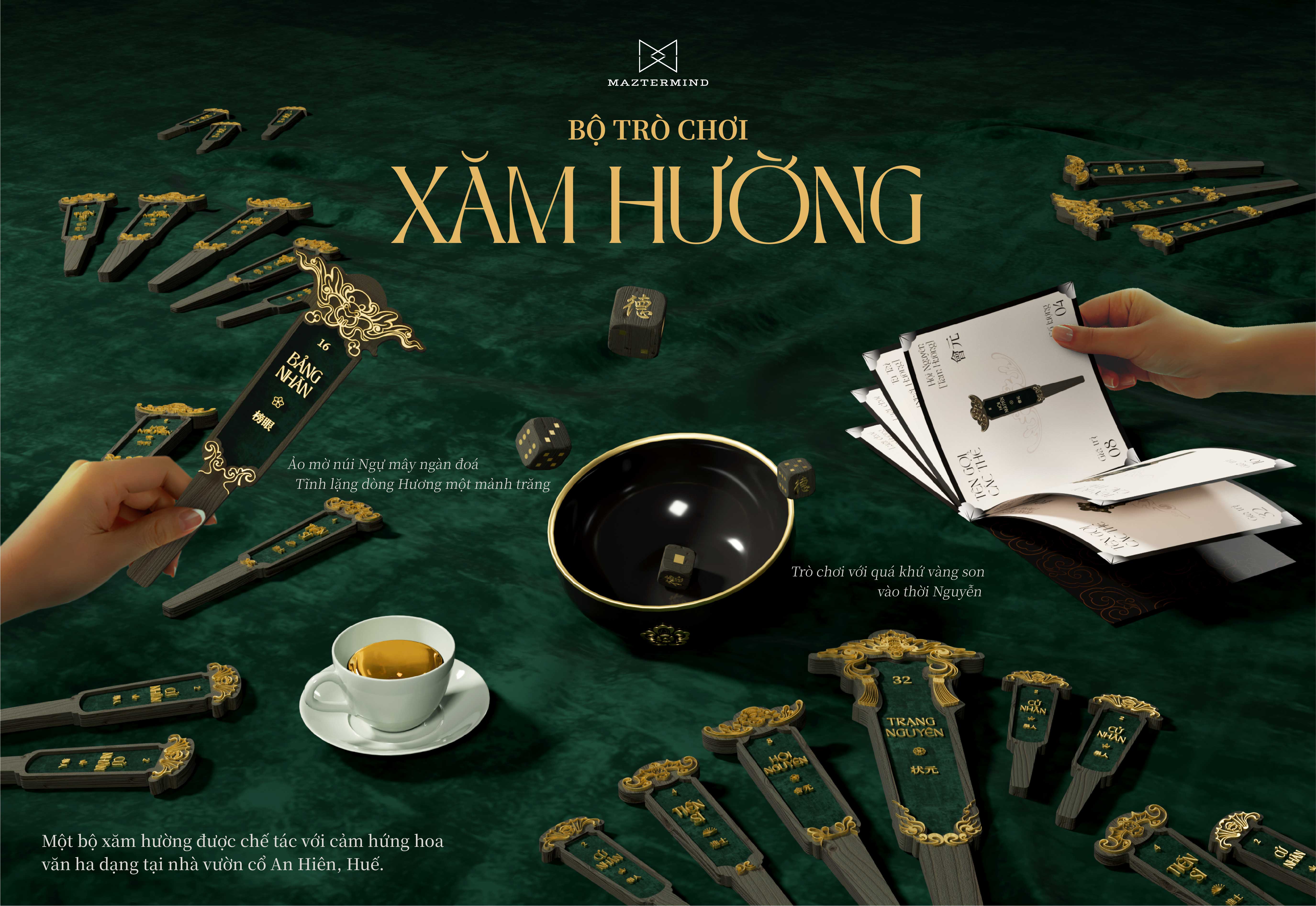 Xam Huong Vietnamese Traditional Game Packaging Design by Duc Tran