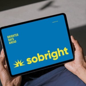 Sobright Recovery and Rehabilitation Branding with a Rising Sun Logo That Symbolizes Hope and New Beginnings