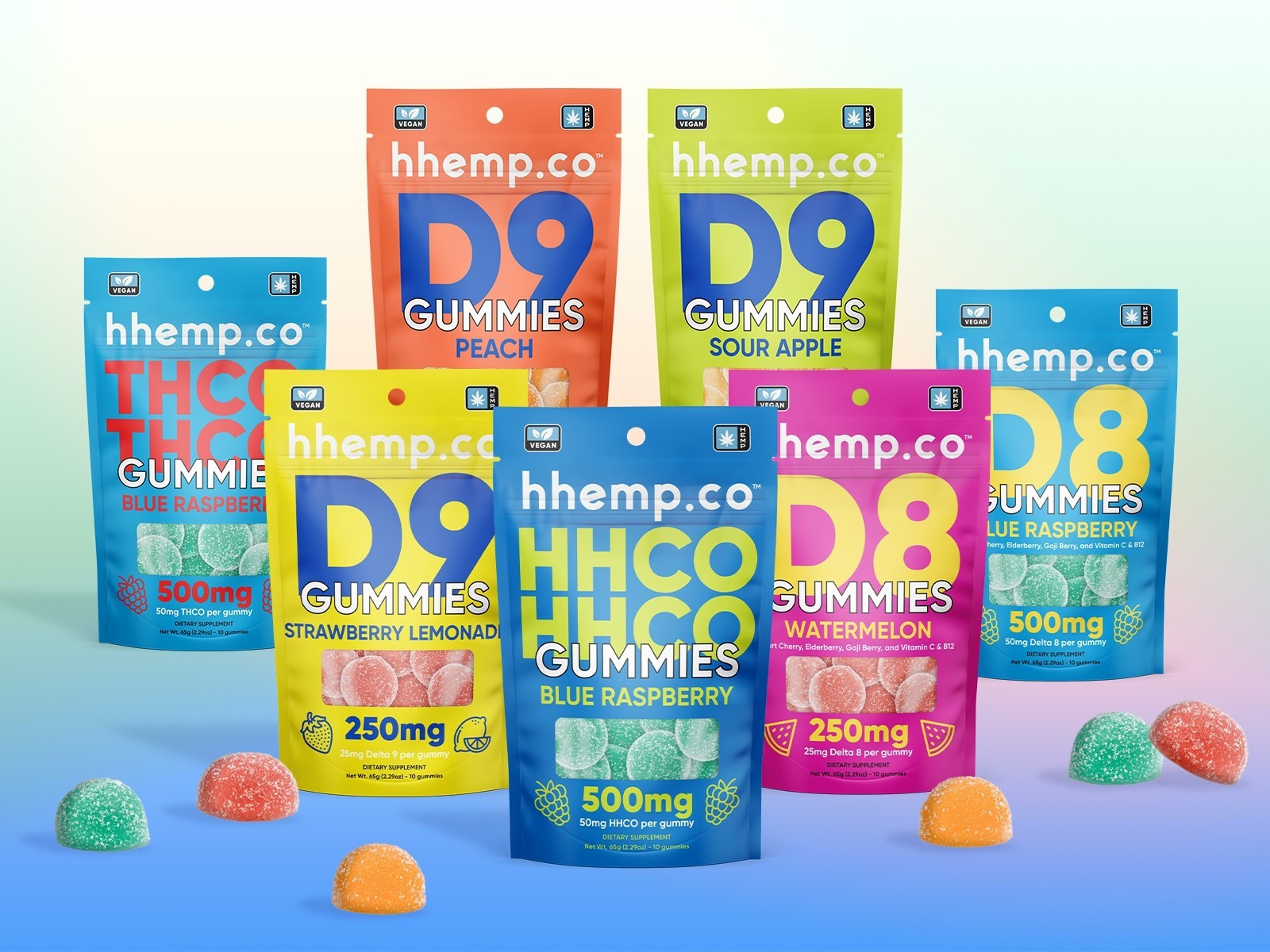 Modern and Vibrant Packaging Design for hhemp.co Hemp Products