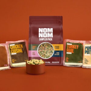 Nom Nom’s Fresh Packaging Design that Elevates Dog Food Branding for Online Retail