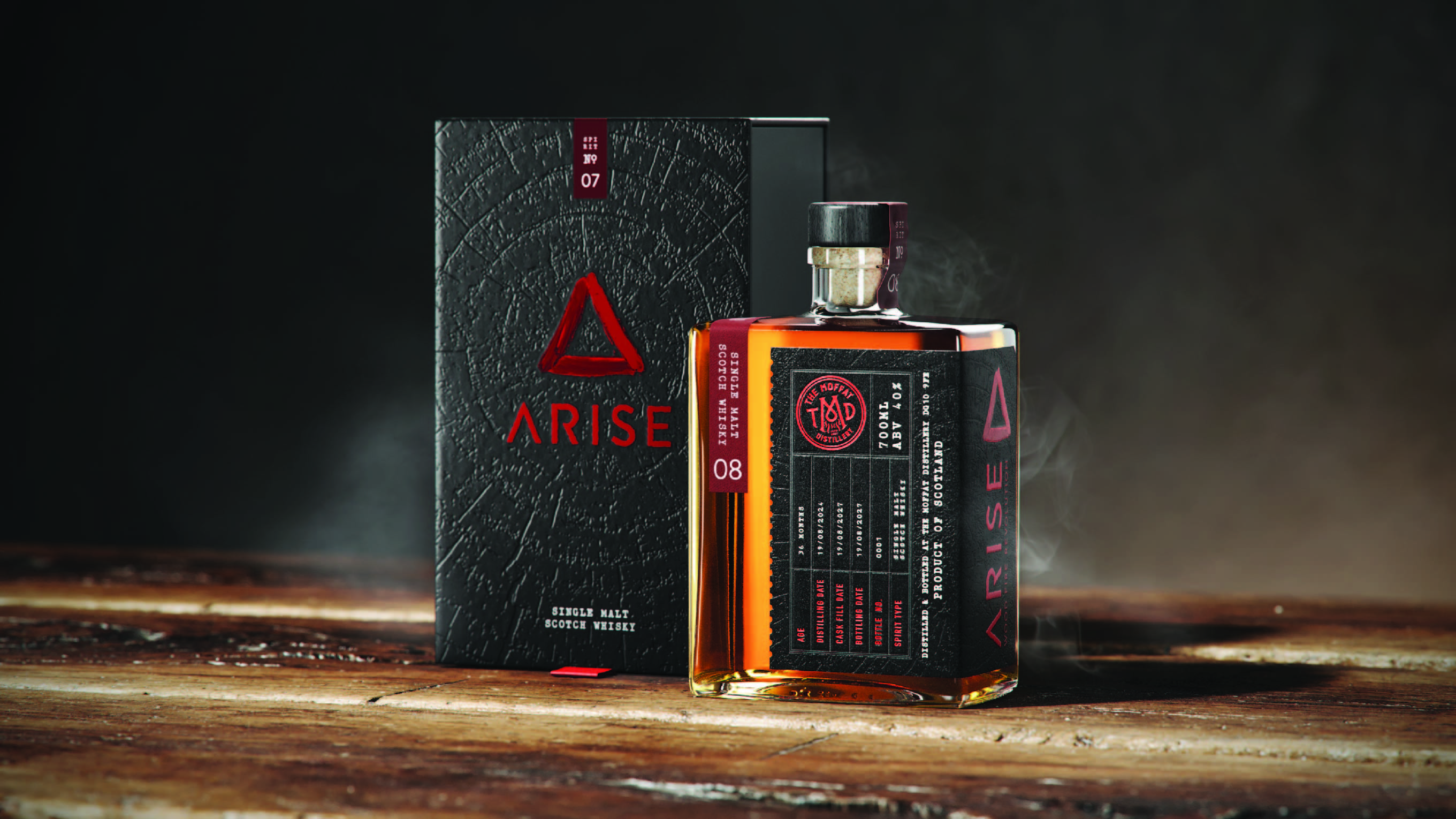 Backbar Studios Crafts a Bold Identity for Moffat Distillery’s ARISE Collection