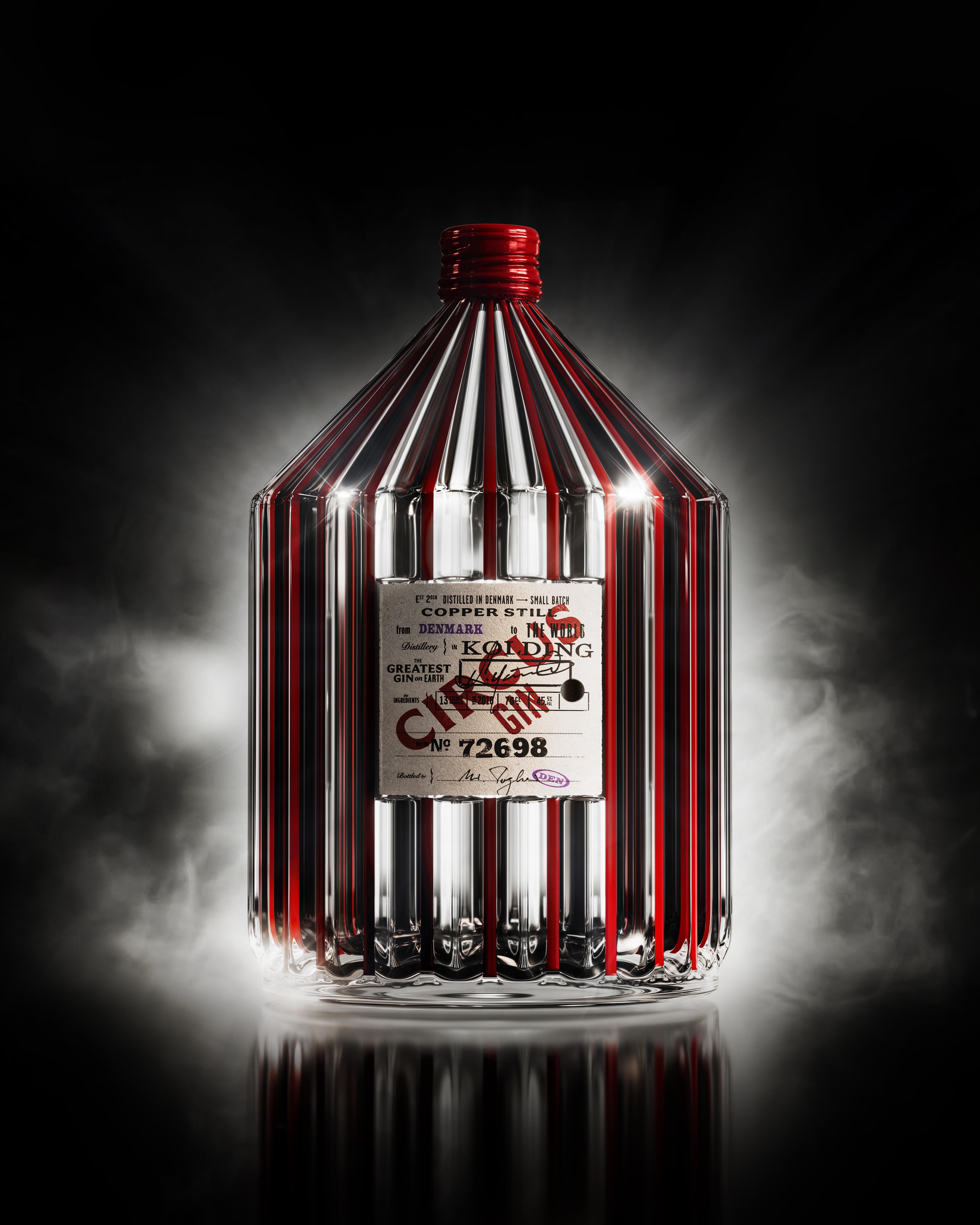 Studio Unbound Reveals Brand and Packaging Design for Circus Gin: Where Theatrical Flair Meets Craft Spirits