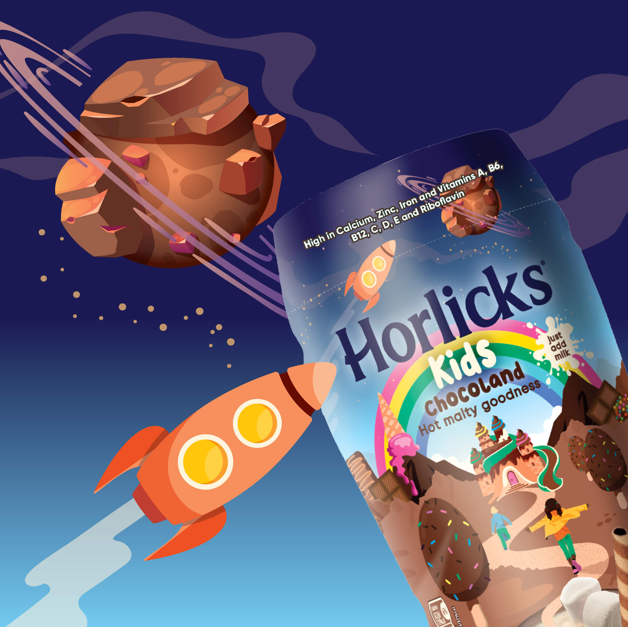 Into the Light Creates Chocoland Drink for Horlicks