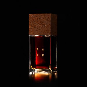 TUFF Brandy Packaging by Backbone Branding Fuses Fire, Stone, and Culture