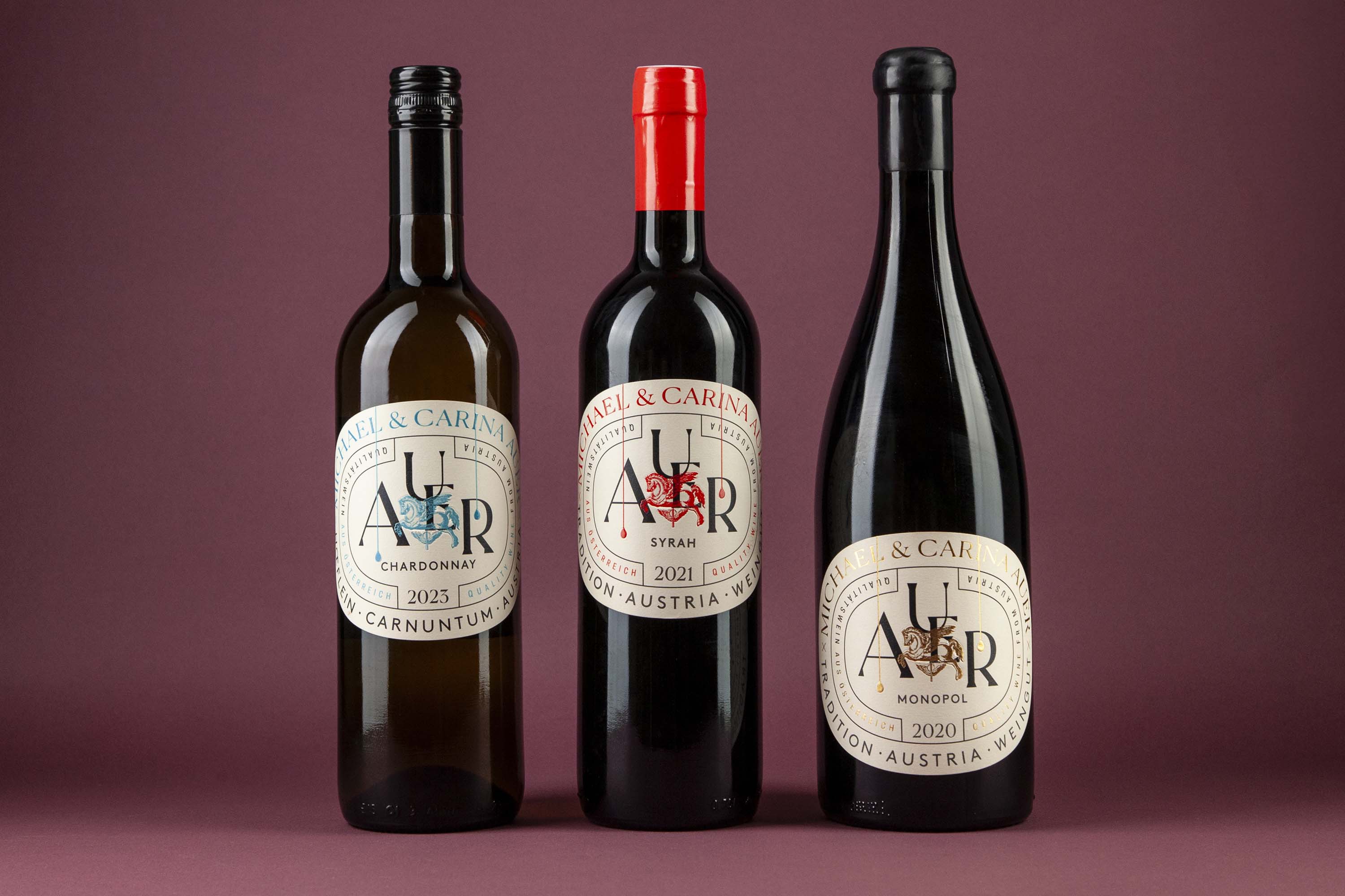 Alessandri Design Creates a Pegasus-Inspired Label Redesign for Weingut Auer Wines