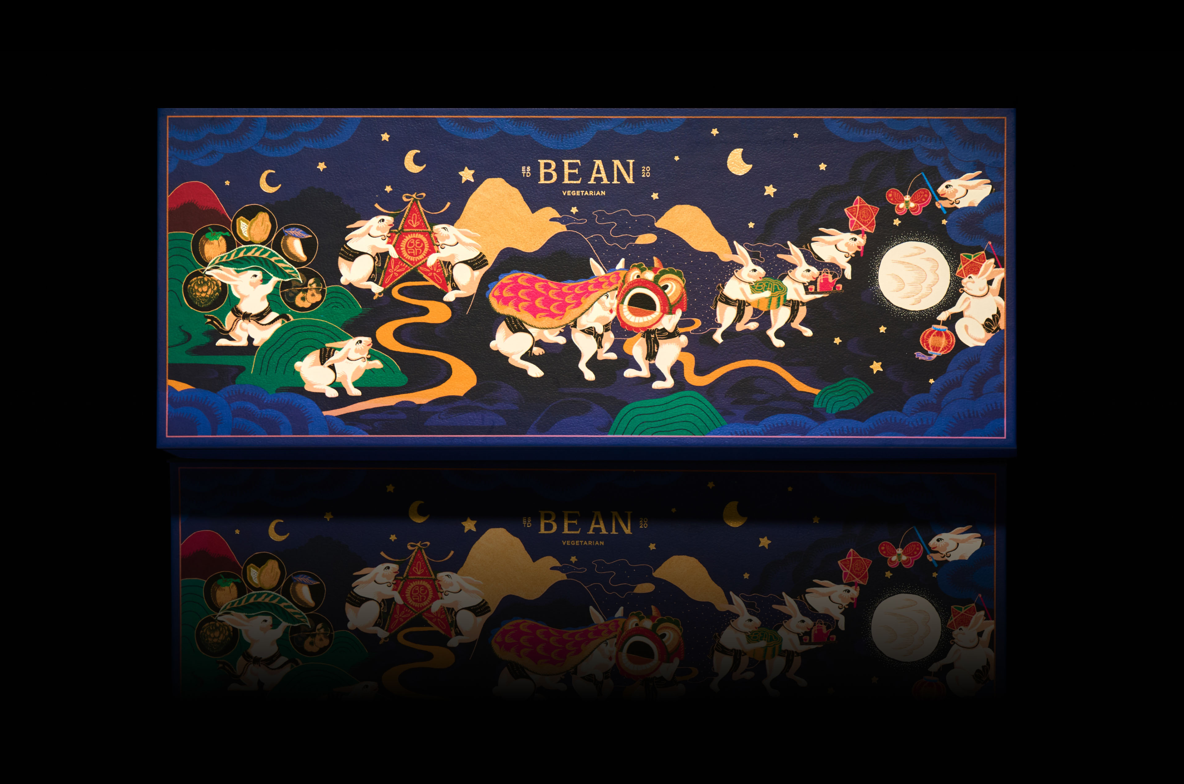 Bean Mooncake Gift Box Design by ChoChoi Creative