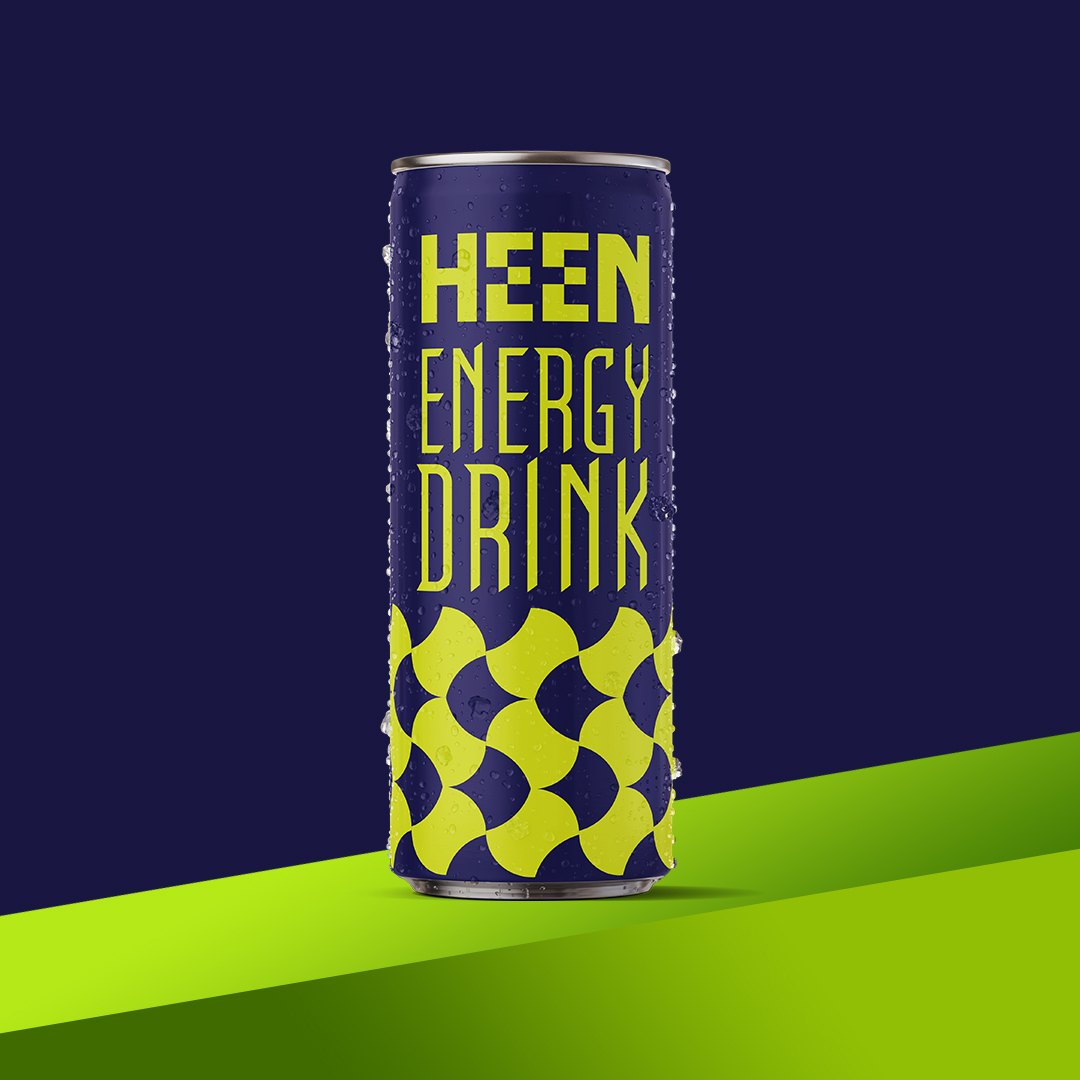 Hedayat Hadavi Redefines Energy Drink Packaging with Heen’s Vibrant Visual Identity