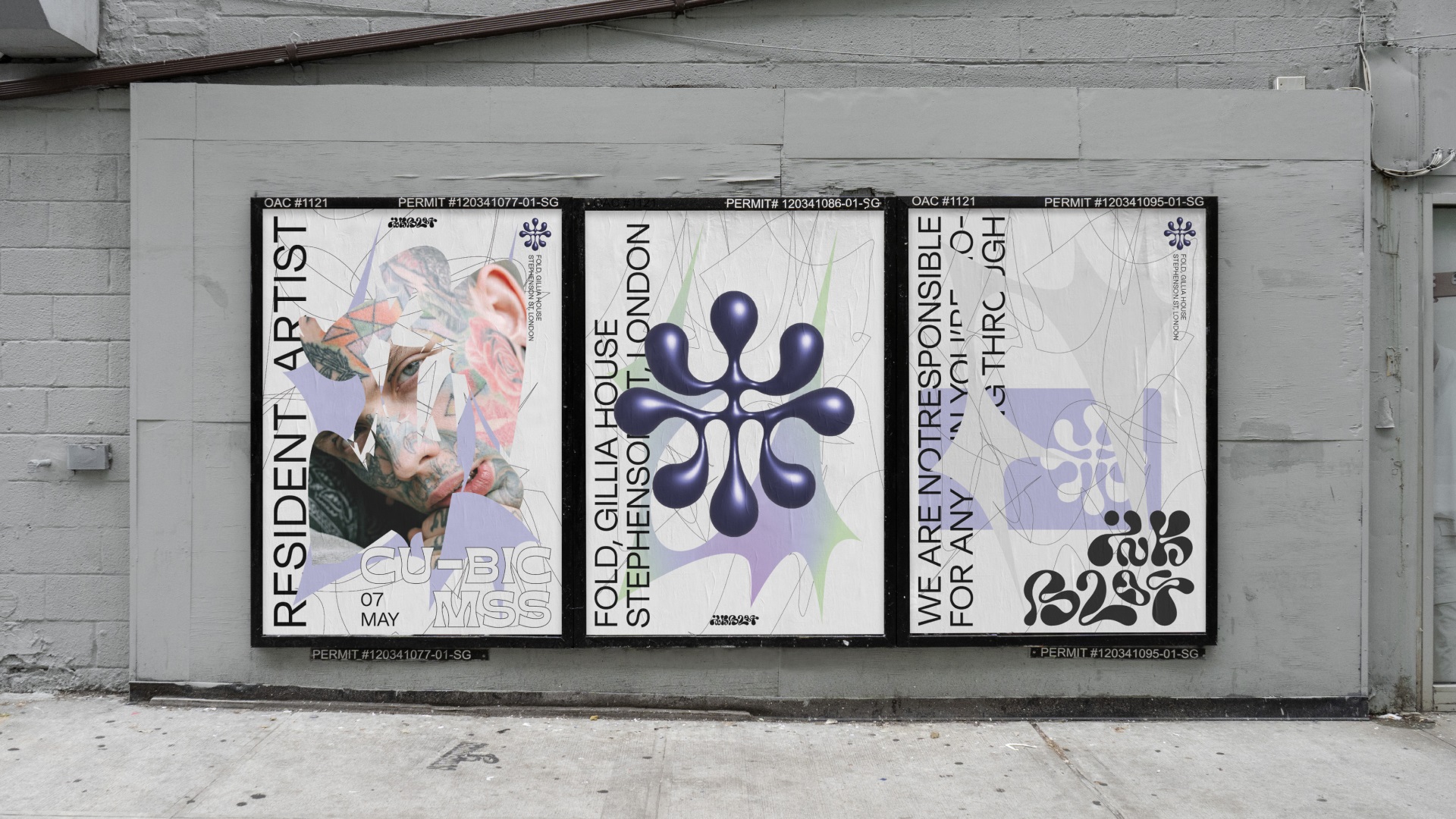 Roche Studio Blends Rorschach Inspiration with Street Art for Inkblot’s Identity