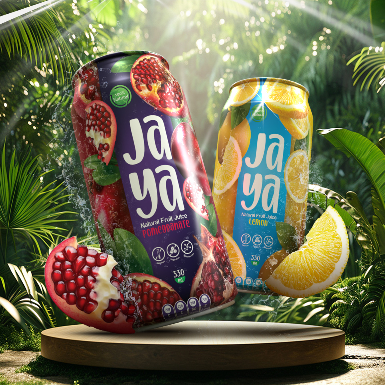 Jaya’s Pomegranate and Lemon Juices Get a Refreshing Redesign by Different