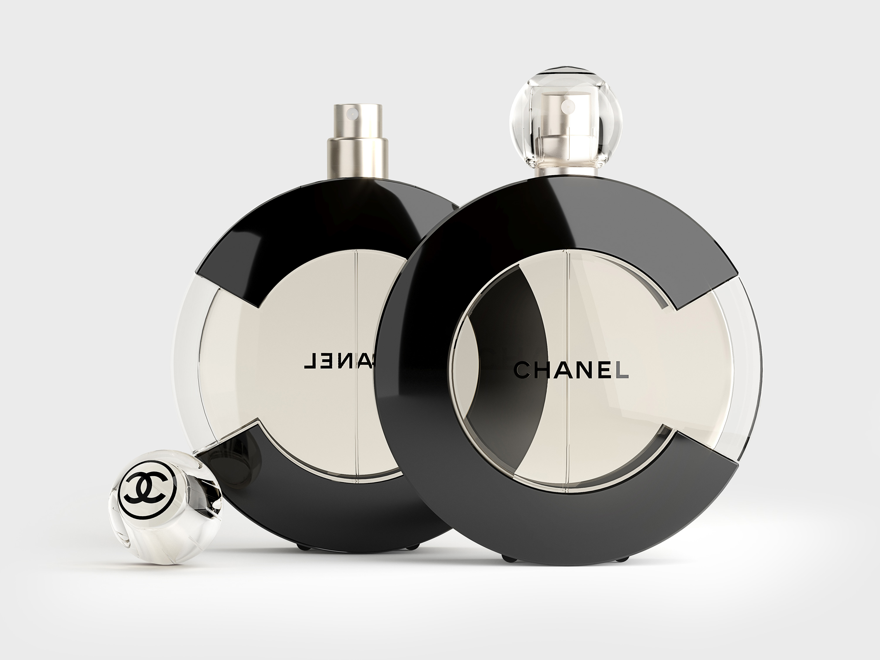 Eclectic M Studio’s Fictional Tribute to Chanel: The Noir C Perfume Concept