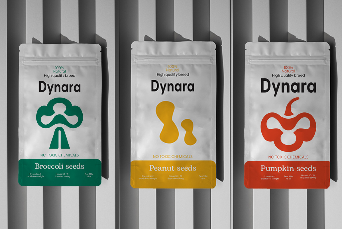 Dynara Redefining Seed Packaging with the Harmony of Nature and Minimalist Elegance