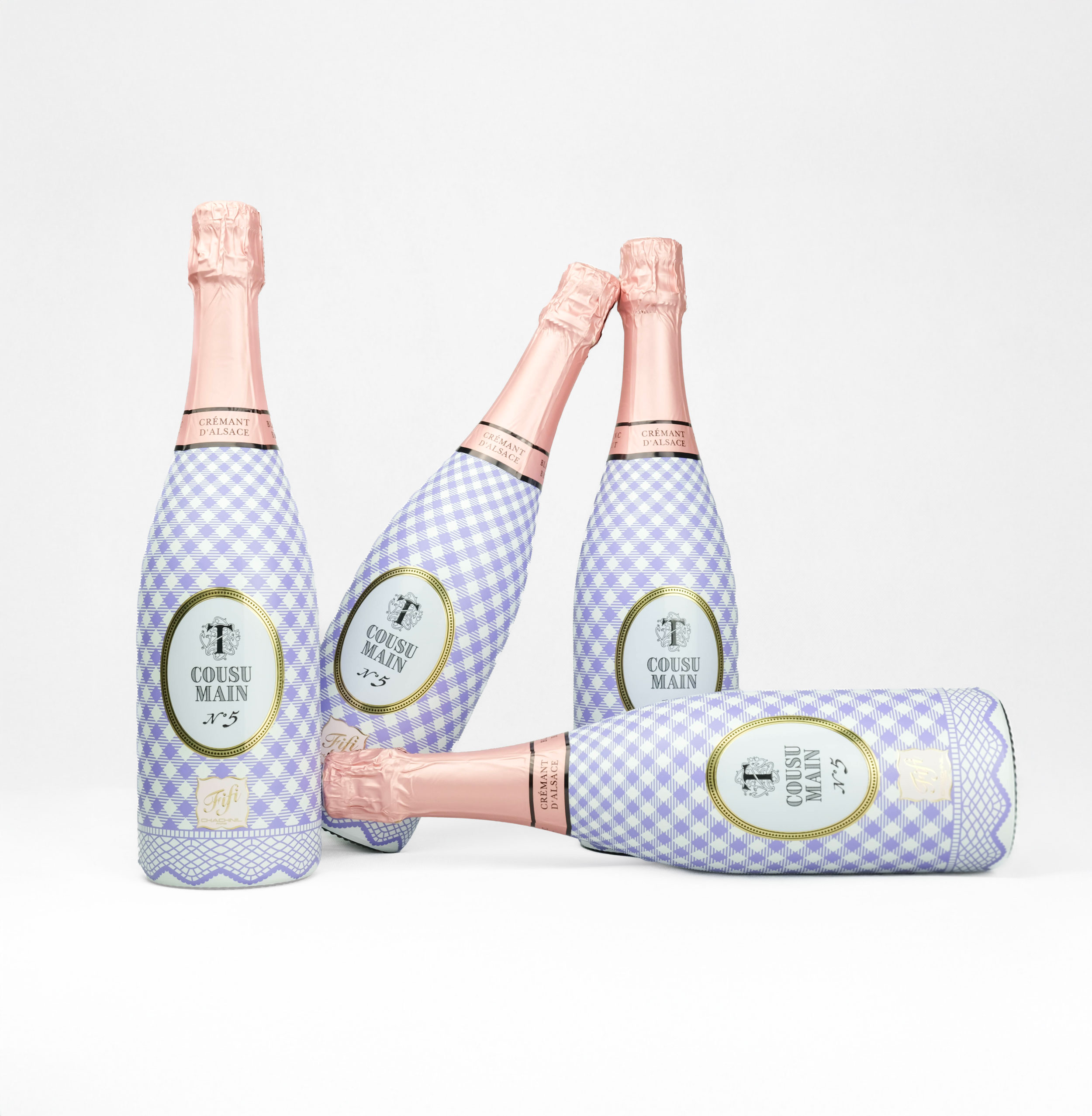 Agence des Coteaux Brings Couture Elegance to Wine Packaging for Cousu Main n°5