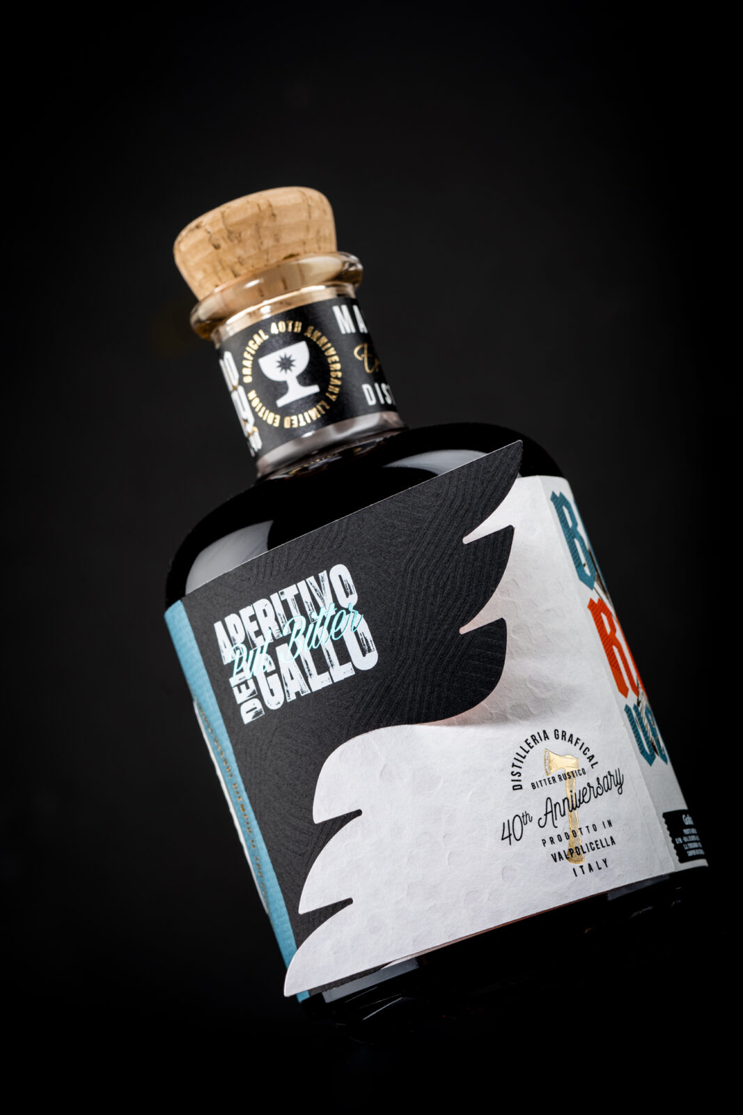 Dario Frattaruolo Reinvents Label Design for Aperitivo del Gallo’s 40th Anniversary