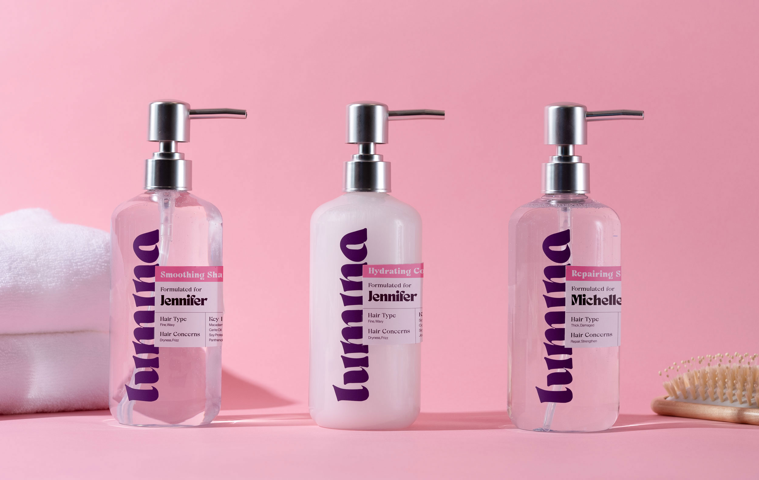 Packaging and Website Design for Personalized Hair Care Product by Student Alfiia Osipova