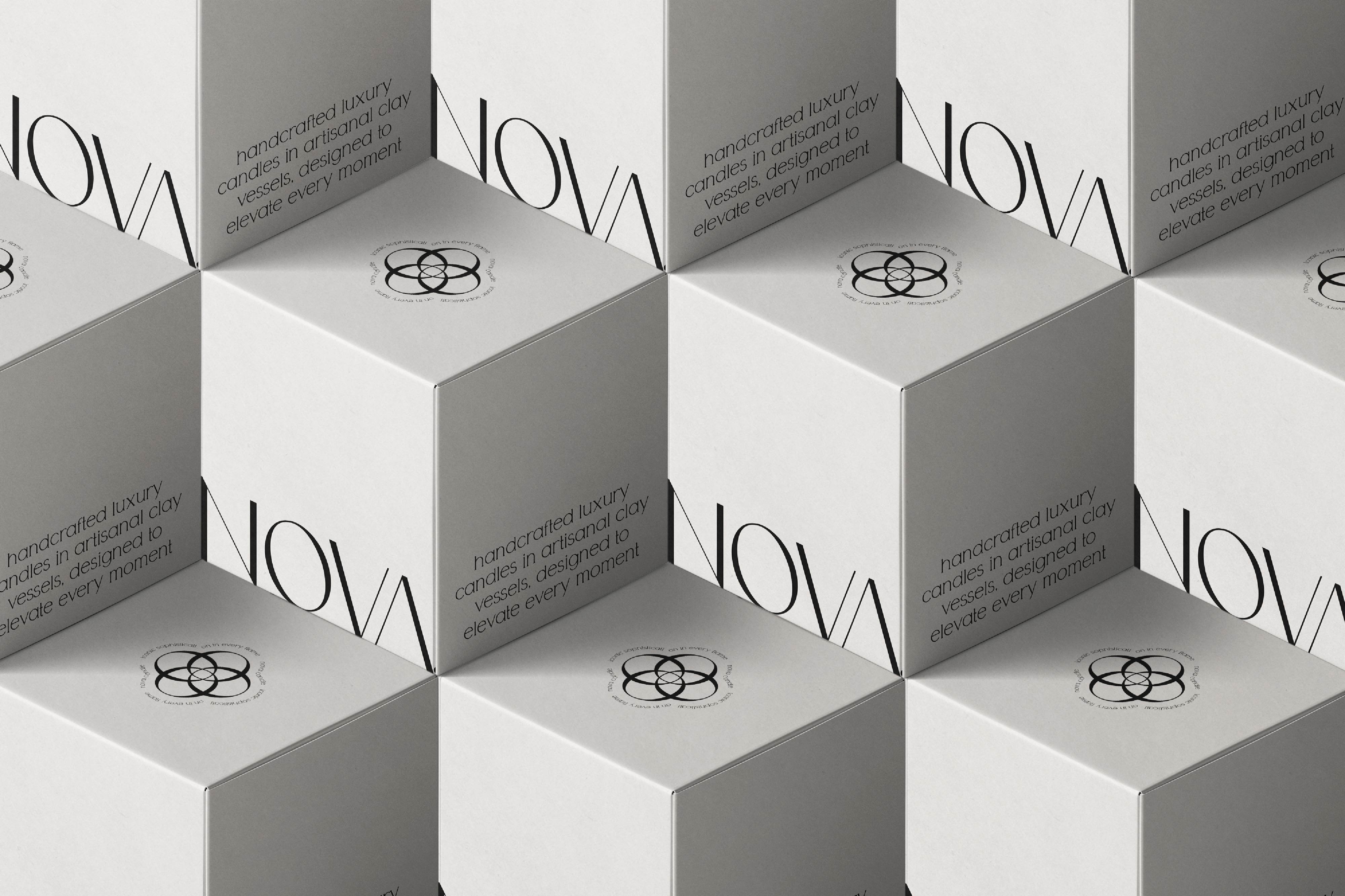 Nova Candle Branding and Packaging by Amjad Battal