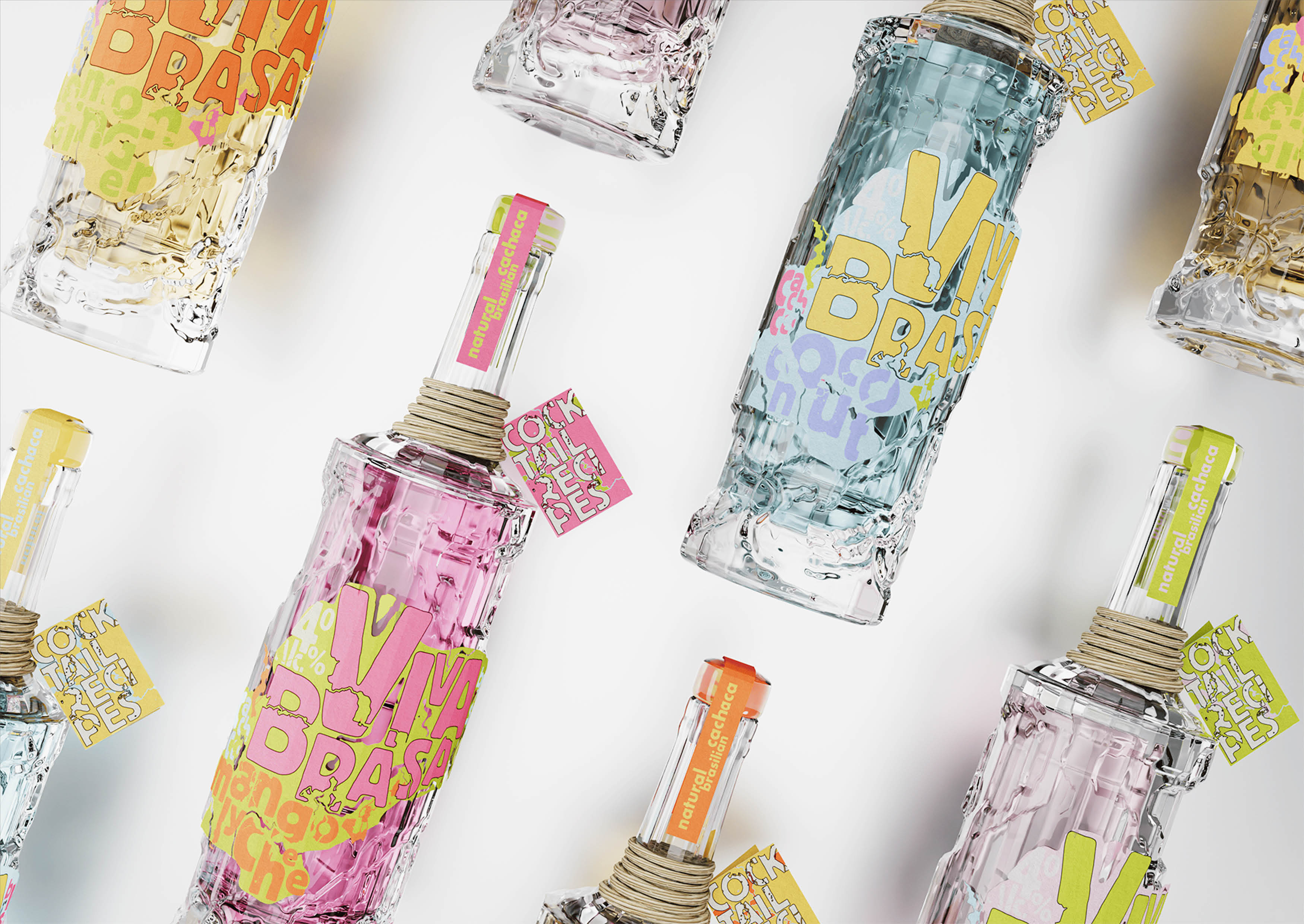 Viva Brasa: Cachaça Packaging Design Concept by Student Dasha Druchinina