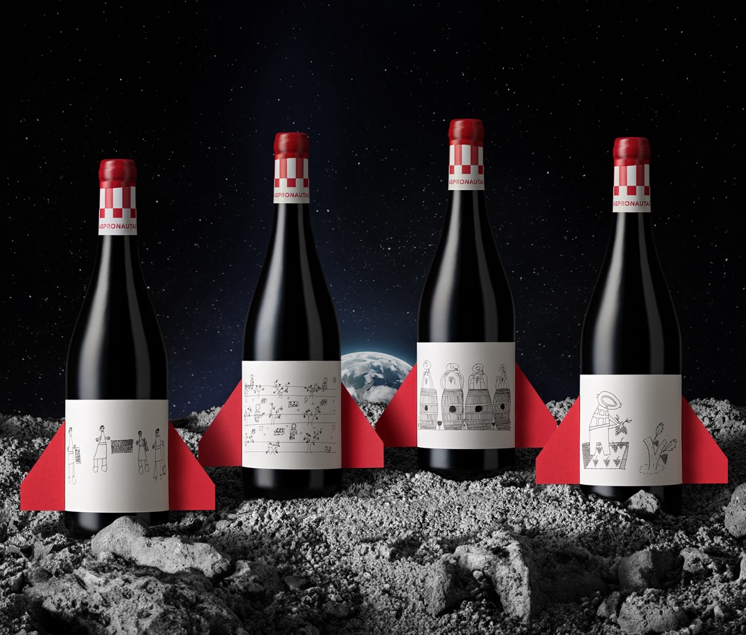 Estudio Pablo Guerrero’s Aspronautas Wine Branding Blends Social Inclusion with Stellar Design