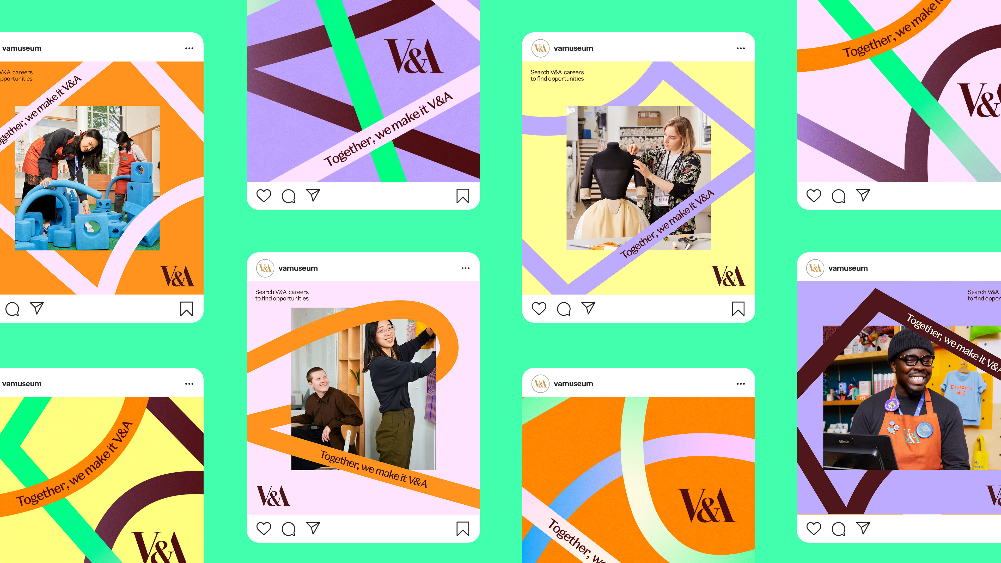 The V&A Debuts a New Visual Identity for Its Employer Brand by Wonderhood Design