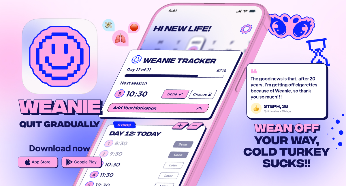 Weanie: The Smarter Way to Quit Smoking & Vaping