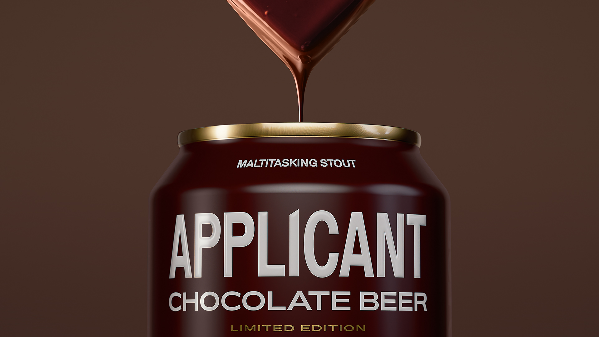 Applicant Beer’s Limited Edition Packaging Blends Typography and Chocolate Notes in Its Striking Design