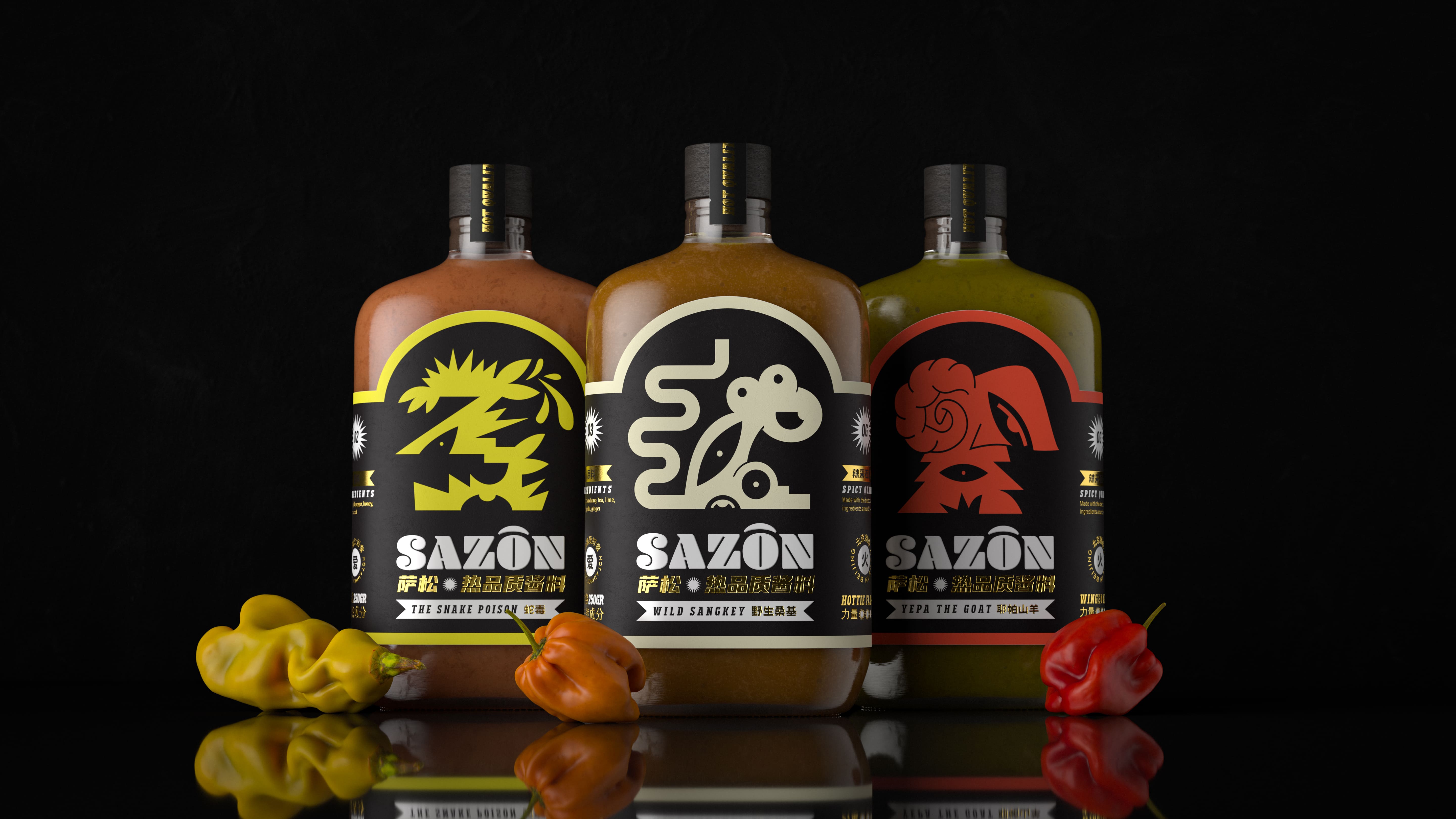 Agarcia Brings Chinese Heritage to Life in Sazon’s Bold Sauce Packaging