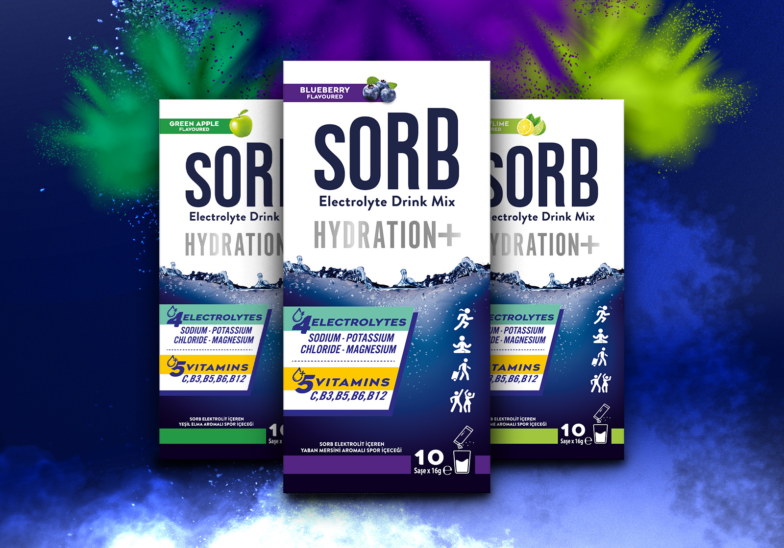 SORB Electrolyte Drink Mix Packaging Design by Brandberry