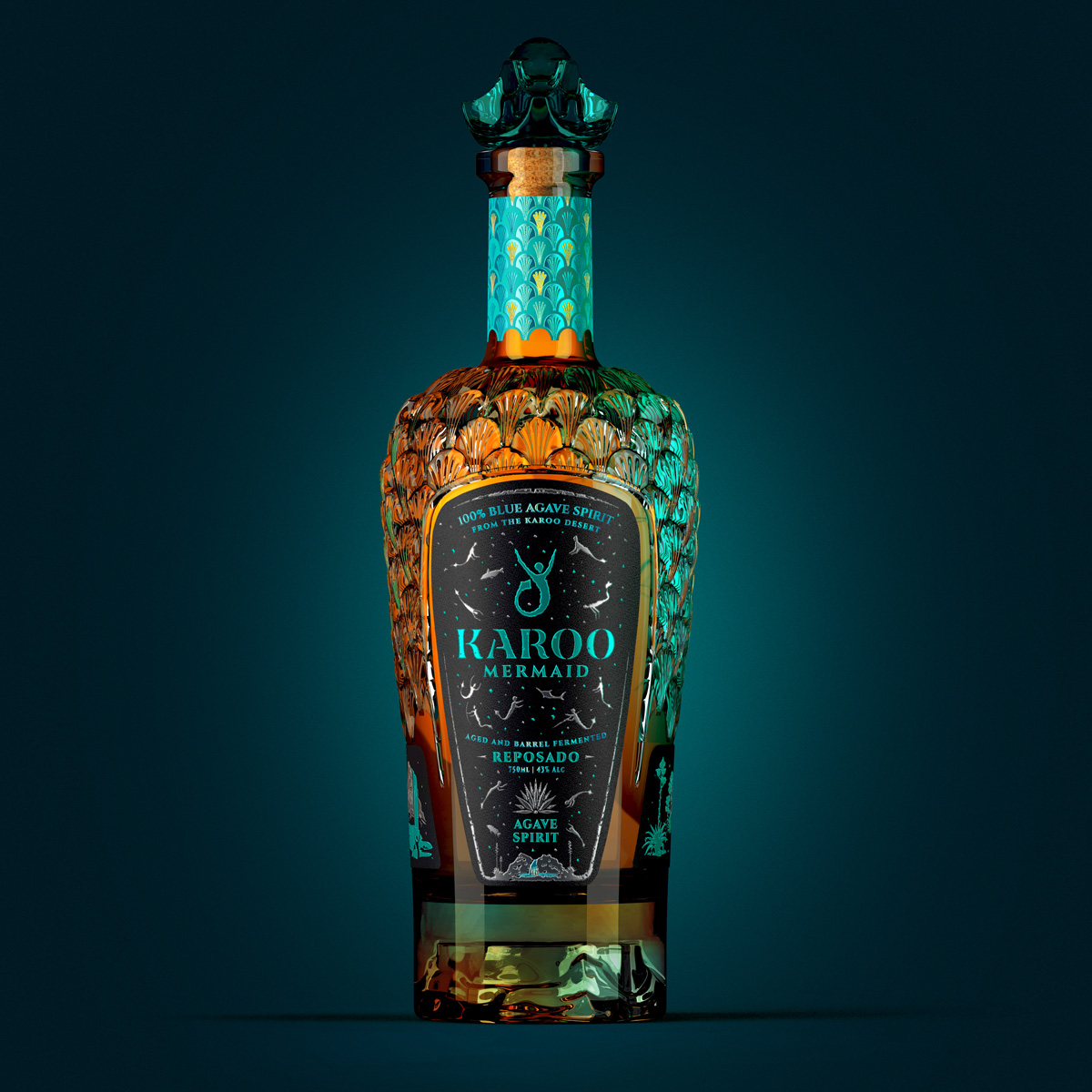 Bravo Design Blends South African Folklore and AI Innovation in Agave Spirit Packaging