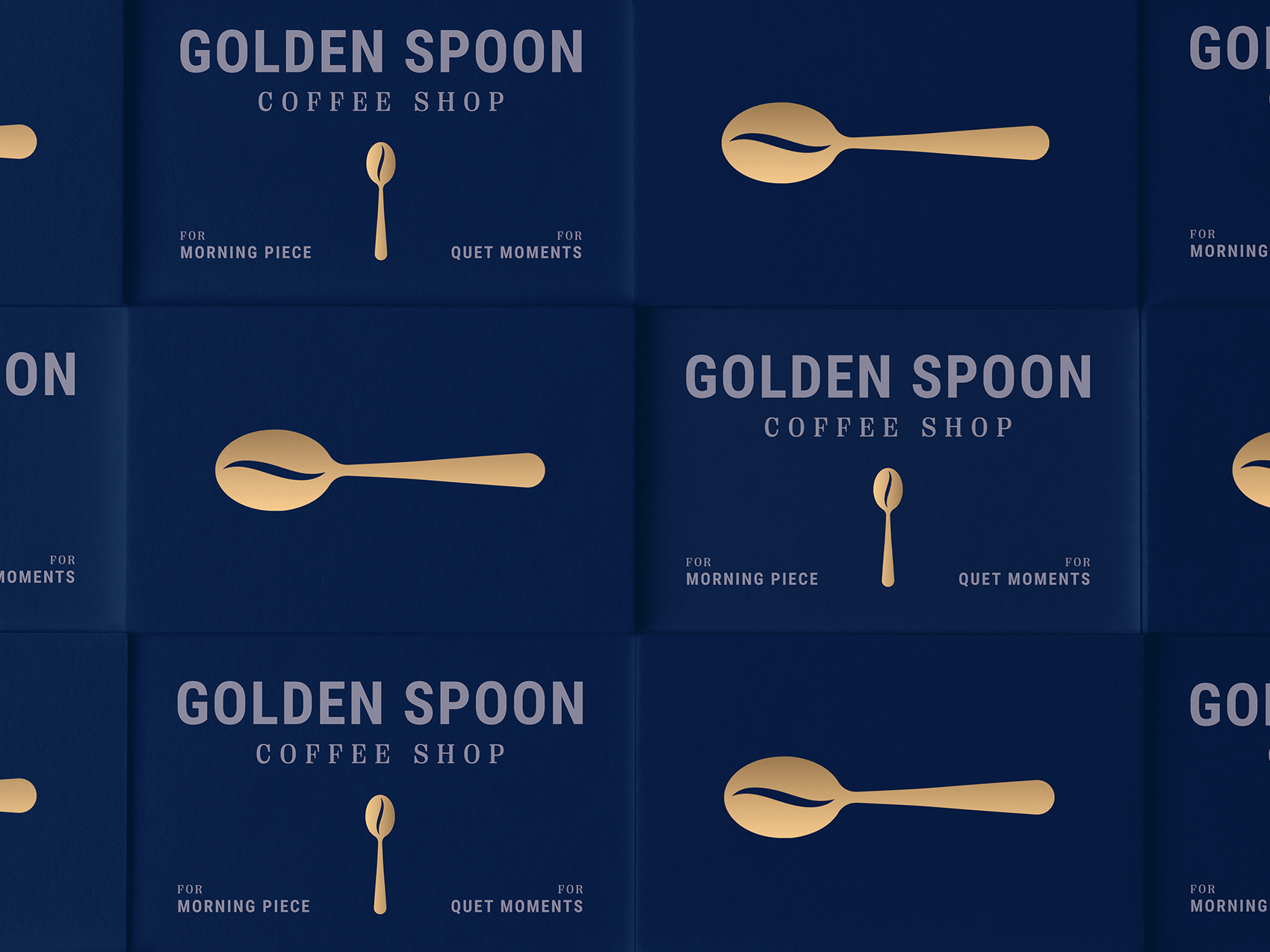 Golden Spoon Coffee Shop Brand Design by Andrijana Miladinovic