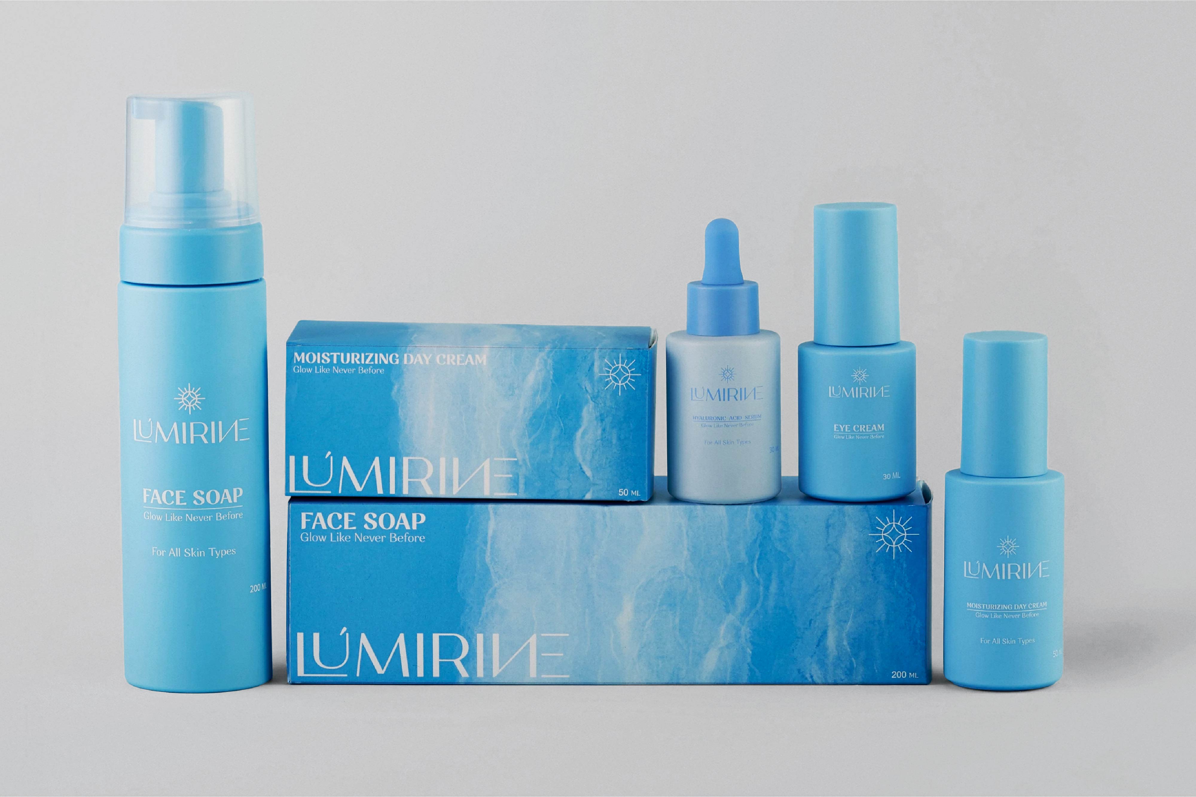 Lumirine Skincare Branding and Packaging by Amjad Battal