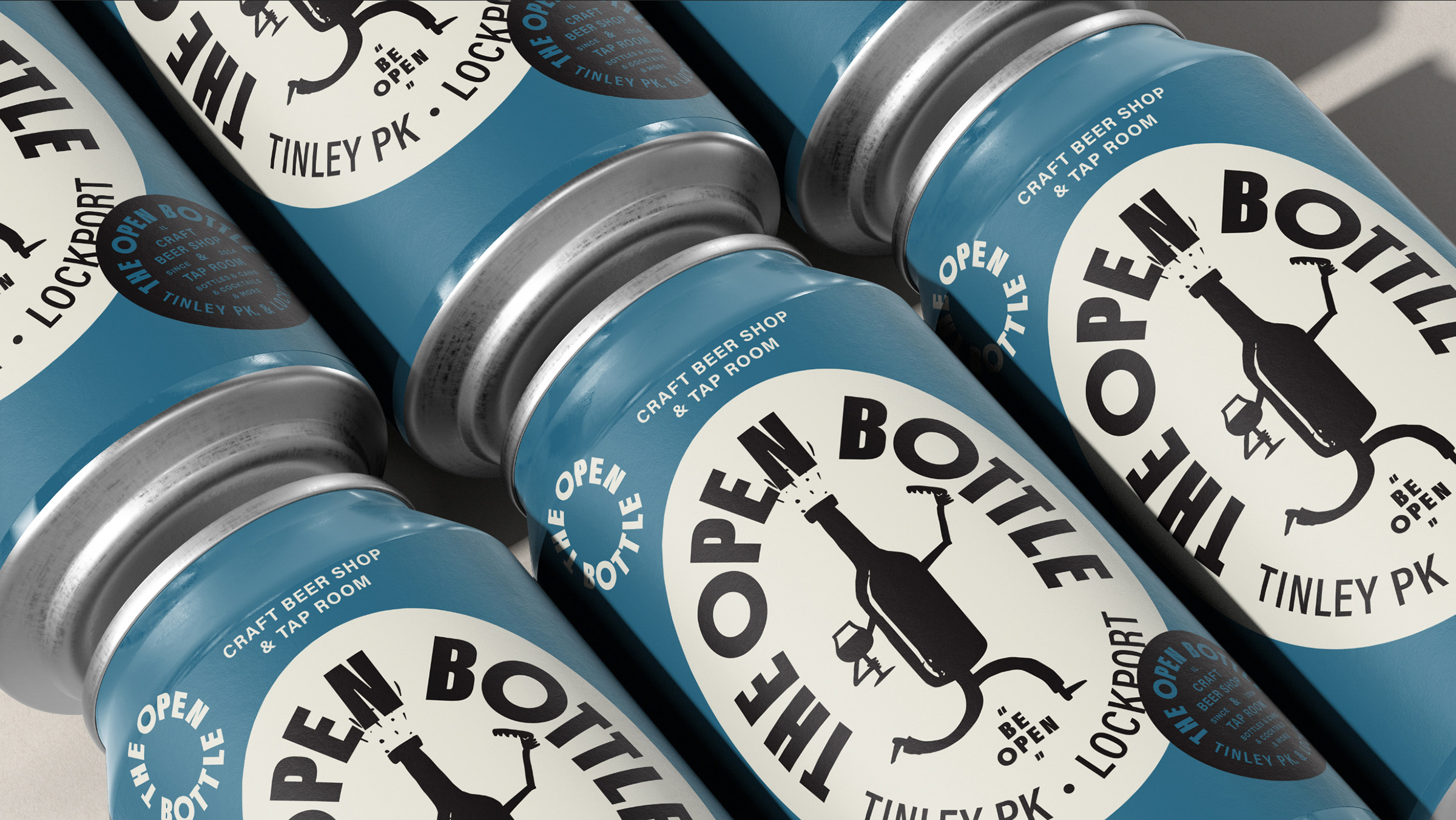 The Open Bottle Visual Identity by Studio Malt