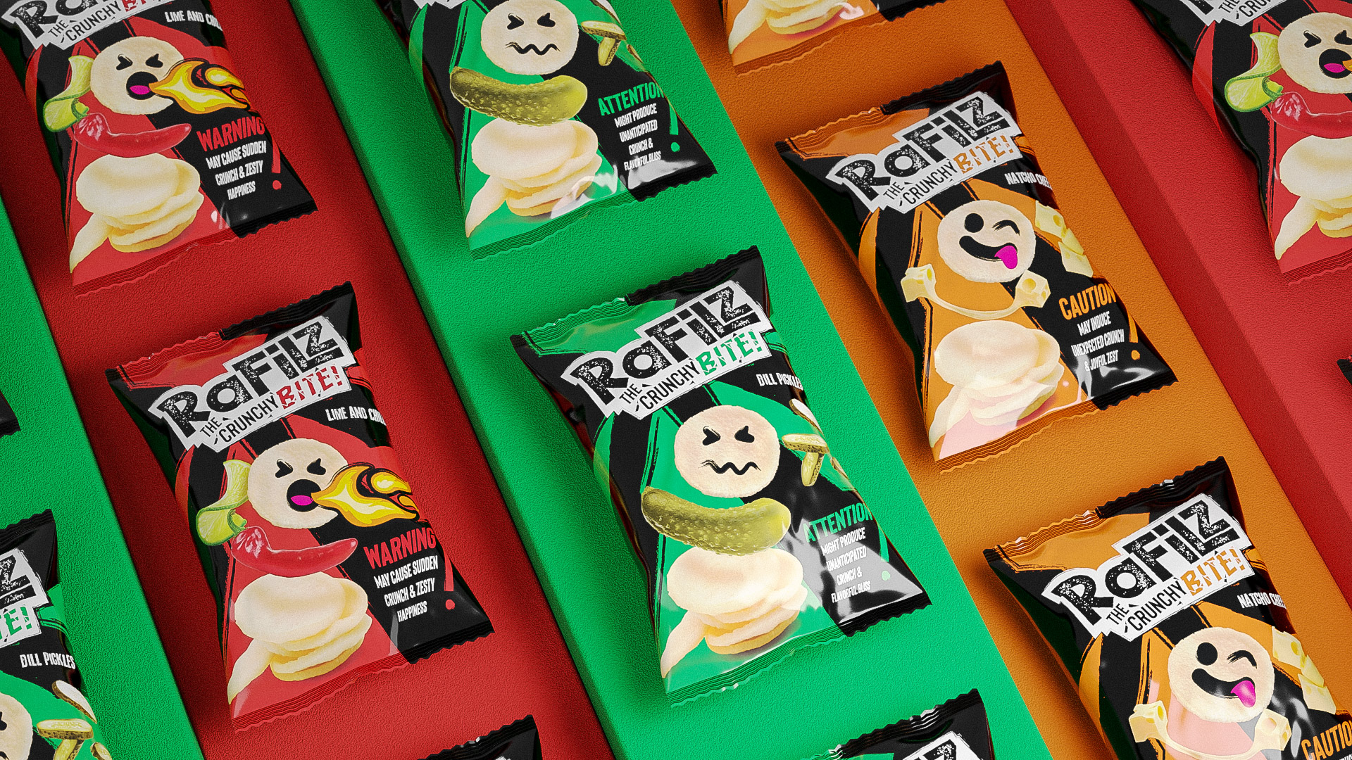 RaFilz The Crunchy Bite Packaging Design by Omar Yenam