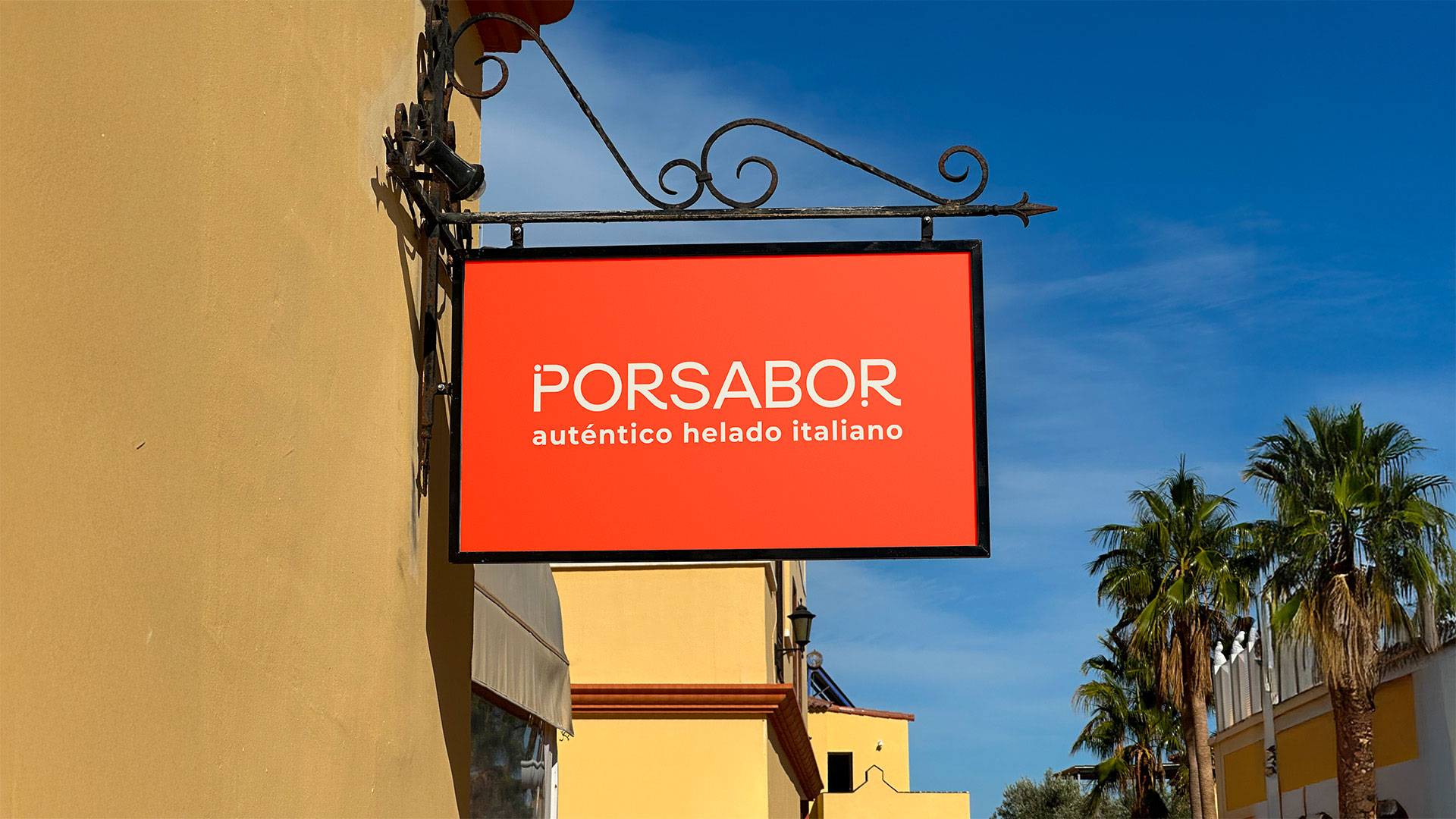 Porsabor Branding of the Ice Cream Café in Tenerife by Moloko Branding Sidekicks