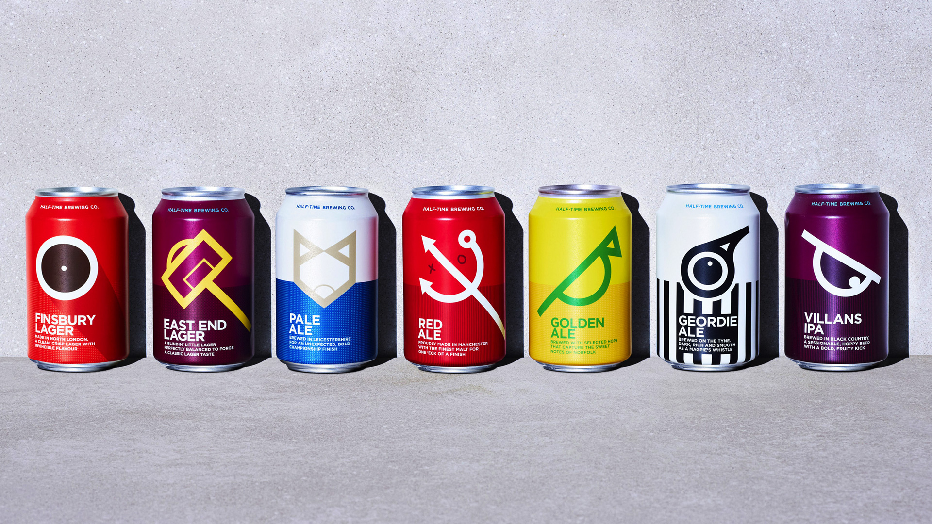 DesignThought Creates a Striking Identity for Half-Time Beer Celebrating Football Culture