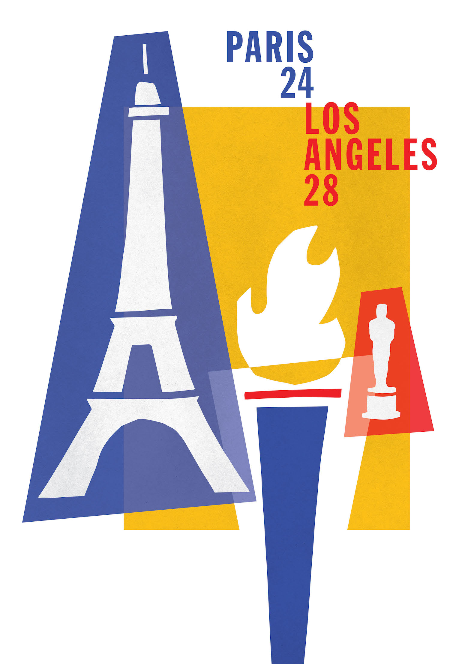 2024 Paris Cultural Olympiad Poster by Student Noah Cousineau