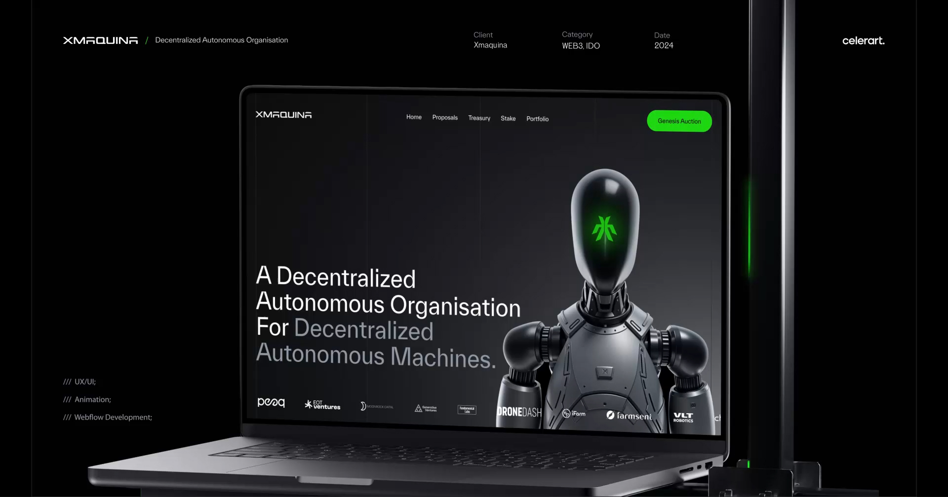 Celerart Builds XMaquina’s Immersive Interface to Power the Future of Tokenized Automation
