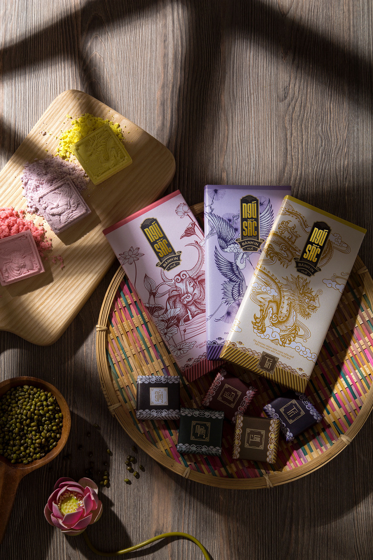 Keey Studio Revives Royal Vietnamese Pastry Ngũ Sắc with a Visually Poetic Brand Identity