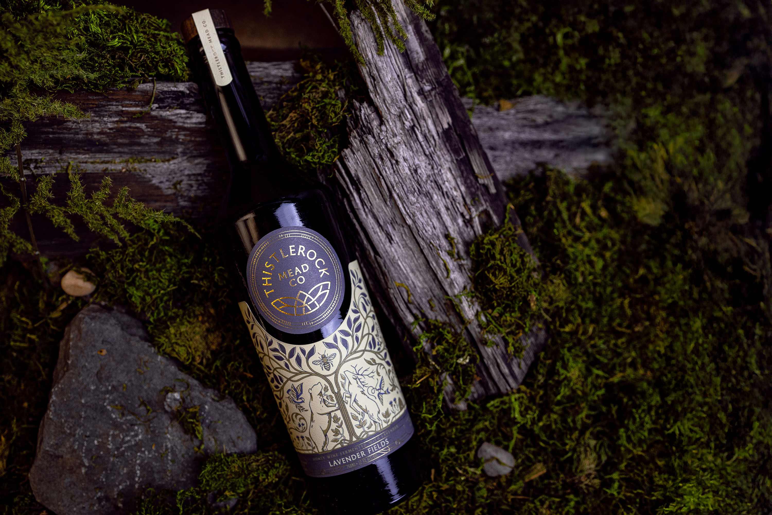 Thistlerock Mead’s Illustrative Identity by Watermark Design Blends Celtic Folklore with Planet-First Design