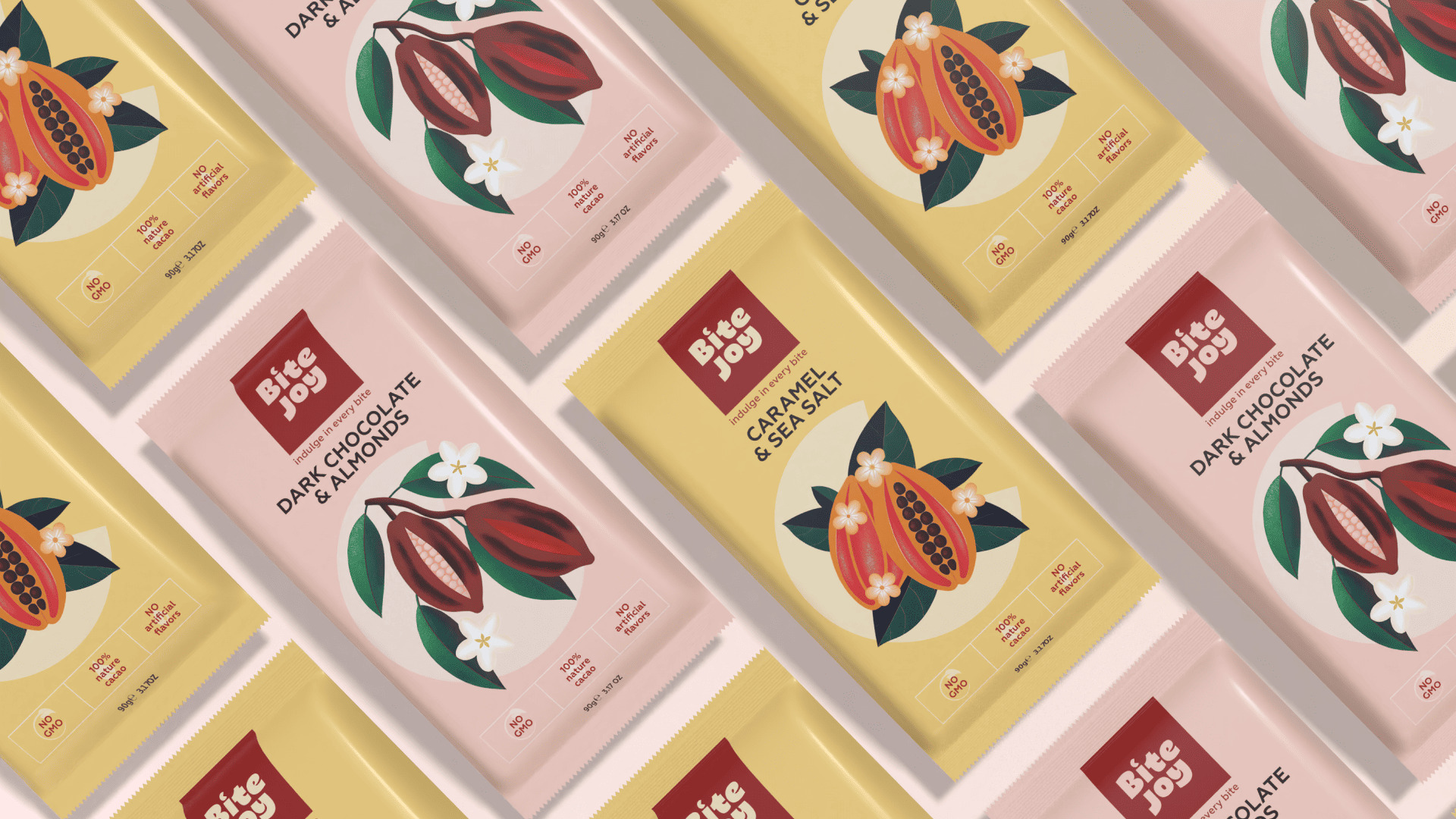 Selezneva Kseniia Designs BiteJoy Packaging That Turns Natural Chocolate Into a Premium Indulgence